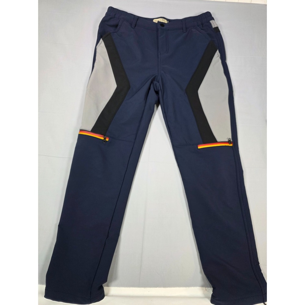 Camii Mia 34 Navy Winter‎ Slim Windproof Ski Snow Fleece Lined Hiking Pants